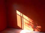 Bedroom as the sun sets