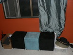 new seats/storage in the bedroom