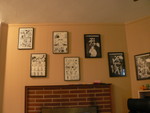 comic art in the living room