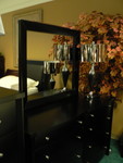 dresser and mirror