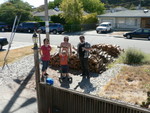 1 and 1/3 cord of wood.  Stacked!