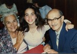 Nanny and Pop Pop with me
( around the time of my Bat Mitzvah )