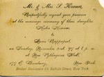 Louis and Kate's wedding invitation
( '97 ... as in 1897 )