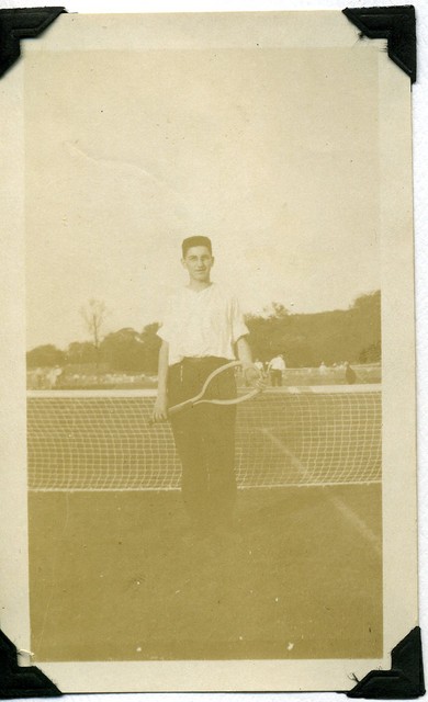 Pop Pop playing tennis