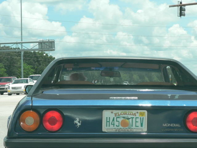 little old man in a little old ferrari