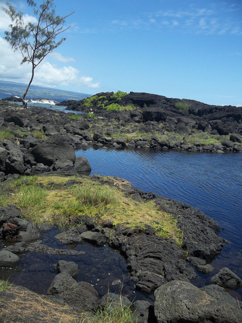 You can see lava flows still