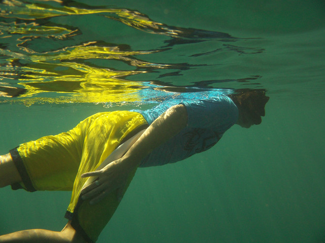 (Jim) diving while visiting the Na Pali Coast