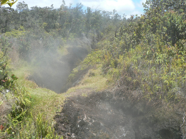 Volcanoes National Park: steam vents