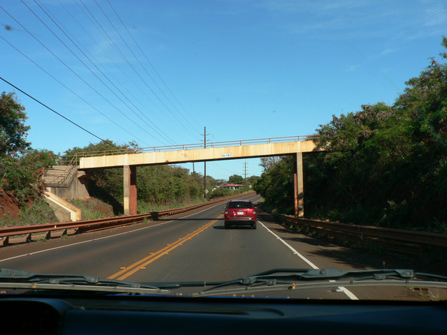 even the over-passes are covered in red dirt!