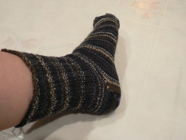 first sock done!