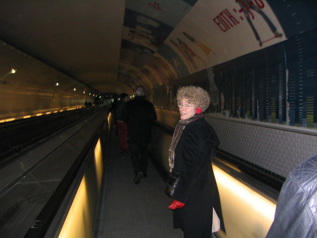 Linda in the crazy huge
Montparnasse Metro