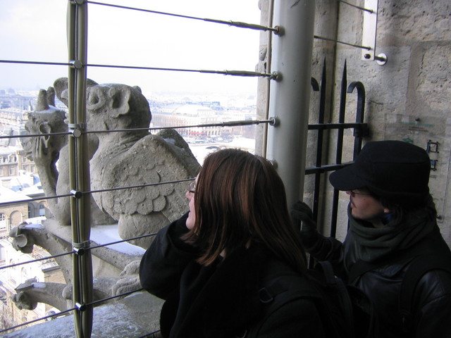 Andrea and Jim at the gargoyle zoo