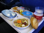 Our last fancy plane meal