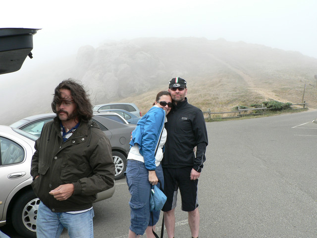it's foggy at the Pt. Reyes Lighthouse!
