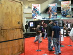 the Marvel booth on Preview Night