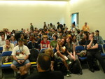 Tons of people at the So You Want to Make a Graphic Novel panel