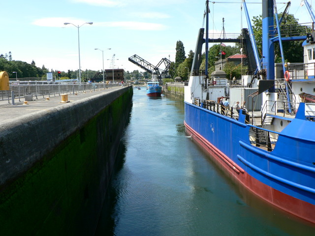 On Monday we go to the Hiram M. Chittenden Locks