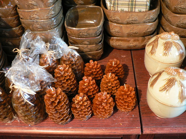 roost pine cone candles