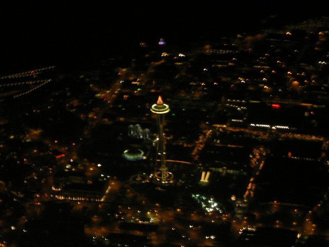 Space Needle as we come in for our landing