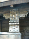 hand-carved detailing in the courtyard