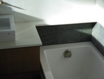 Sink counter top and bathtub shelf