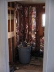 What's left of the bathroom