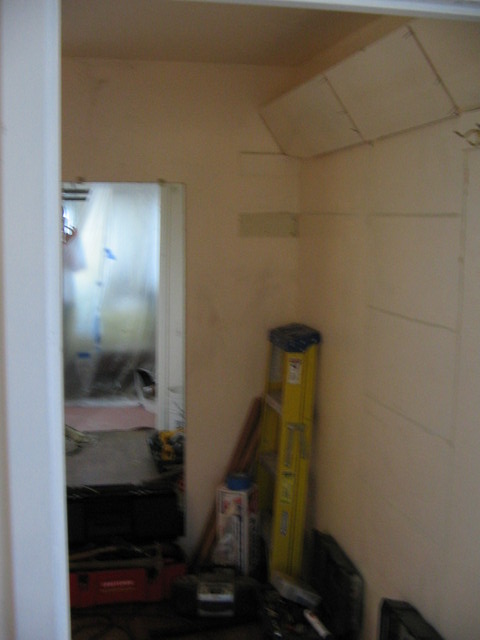 What's left of the closet