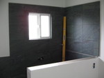 The now completed shower area.