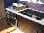 The range top and the oven