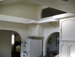 A view of the higher up area of the kitchen