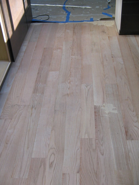 Wide oak planks