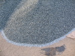 I just thought it was neat how the pile of pea-gravel is wet on top from the fog and dry around the bottom edge.