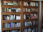 We turned a bedroom into the library with these great book cases.