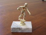 A participation trophy from a youth league I think.