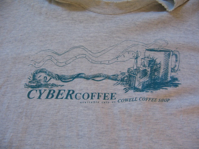 A Cowell Coffee Shop t-shirt by Peter Lasell